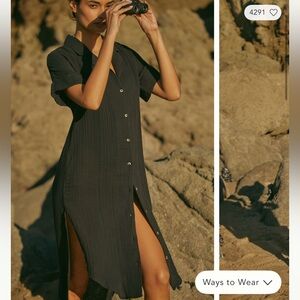 Anthropologie, The Lucia Sheer Midi Dress